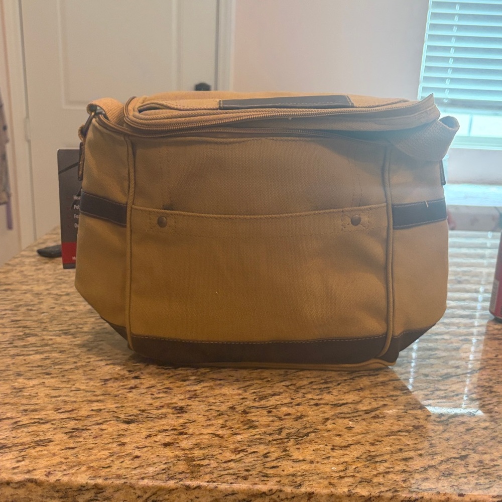 Canvas insulated lunch Bag - Tan
